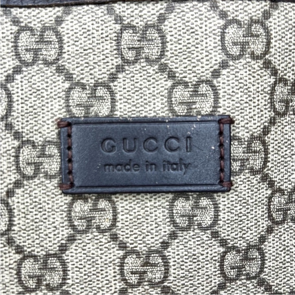 Gucci Monogram Supreme Coated Canvas Convertible Zip Tote - Picture 10 of 17